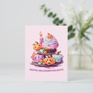 Postal Delicias Pastel Halloween - Encantador Pastel