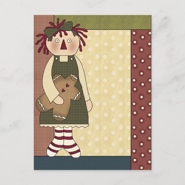 Postal Delicios de pan de jengibre (Anverso)