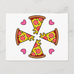 Postal Deliciosas rebanadas de pizza Mandara