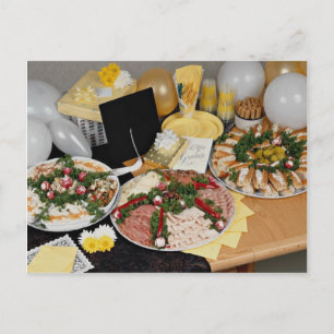 Postal Deliciosas Tres fuentes de alimentación con globos