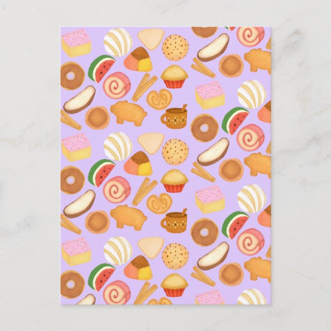 Postal Delicioso Pan Dulce mexicano de pan dulce (Anverso)