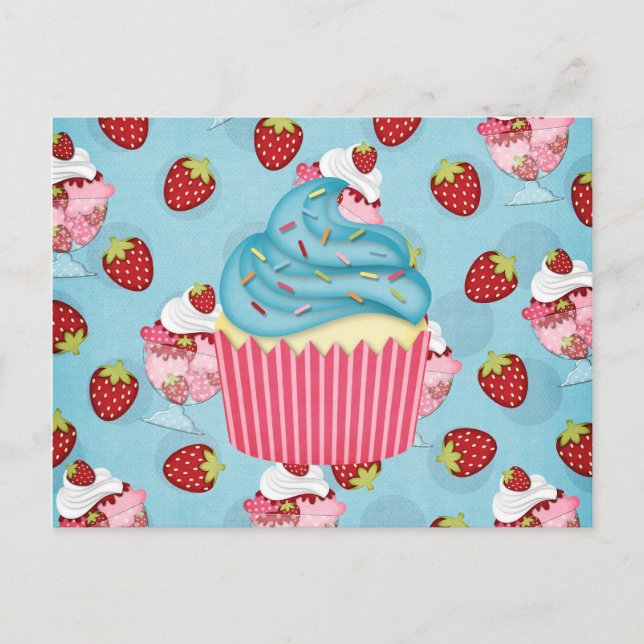 Postal delicioso pastel (Anverso)