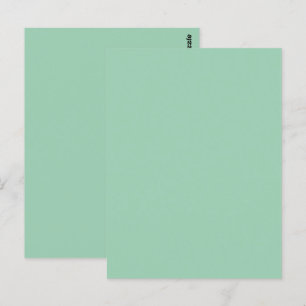 Postal Delicioso Verde Menta Color Sólido
