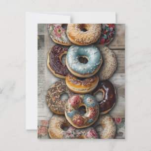 Postal Deliciosos Bagels decorativos