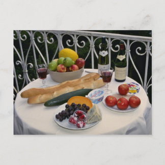 Postal Deliciosos objetos picnicos, región de Le Creuse, 