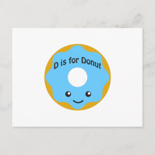 Postal Delightning D es para Donut