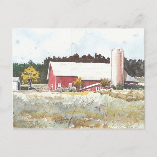 Postal Dells Barn (Anverso)