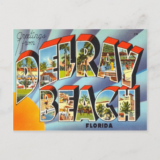 Postal Delray Beach Florida (Anverso)