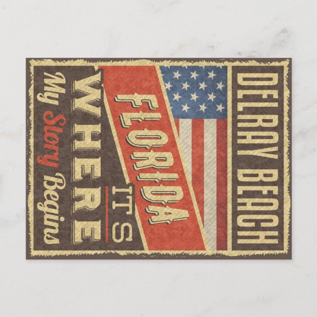 Postal Delray Beach Florida (Anverso)