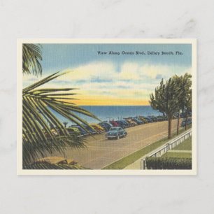 Postal Delray Beach, Florida vintage Ocean Boulevard