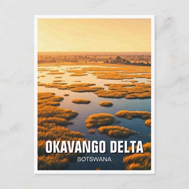 Postal Delta Botsuana de Okavango (Anverso)