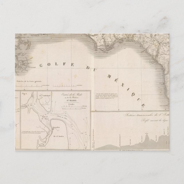 Postal delta del canal de Mississippi (Anverso)