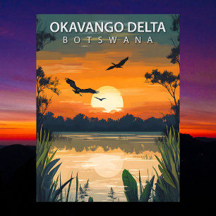 Postal Delta del Okavango Botsuana Viajes