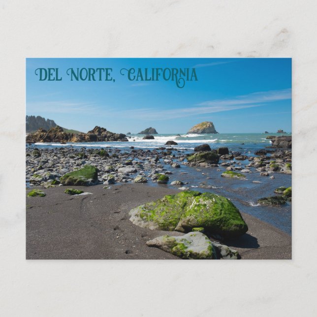 Postal DeMartin Beach Del Norte California (Anverso)