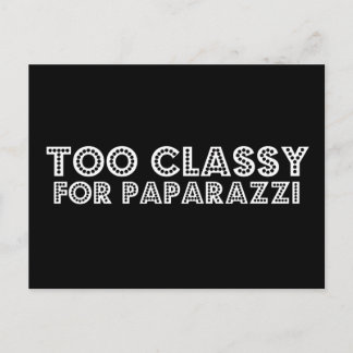 Postal Demasiado Clásico Para Paparazzi