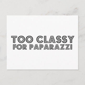 Postal Demasiado Clásico Para Paparazzi