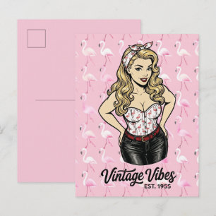 Postal Demasiado Glam para Dar un Rebaño 🦩