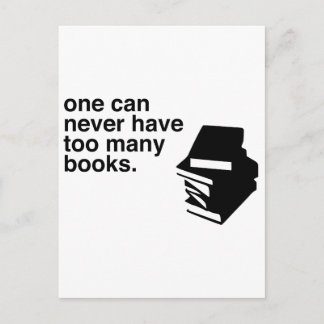 Postal demasiados libros