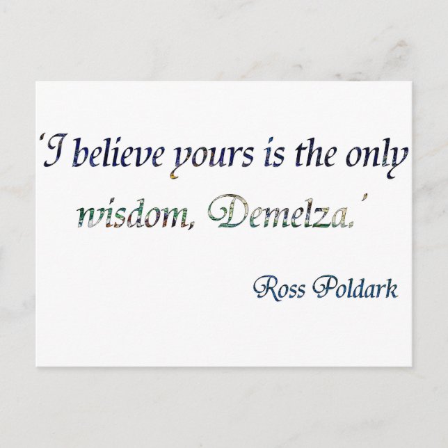 Postal Demelza Poldark (Anverso)