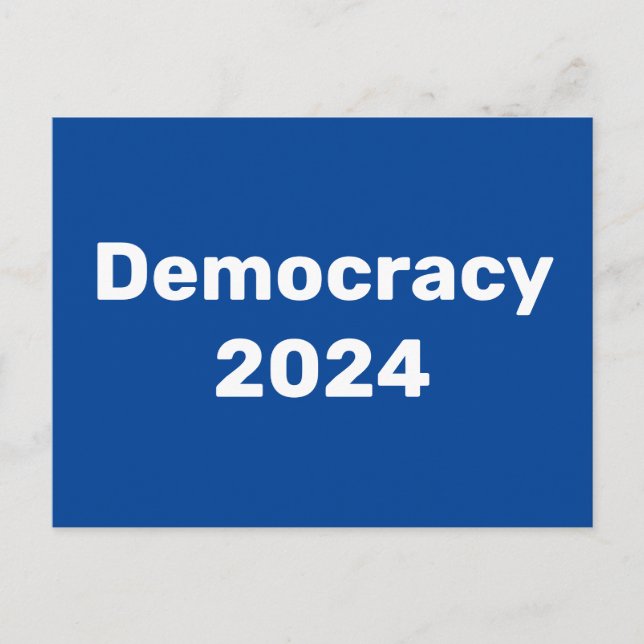 Postal Democracia 2024 Elecciones Presidenciales (Anverso)