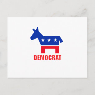 Postal Demócrata Donkey