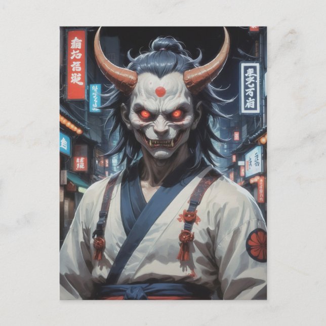 Postal Demon Samurai (Anverso)