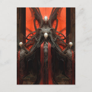 Postal Demonio Criaturas sombrías fantasías horror