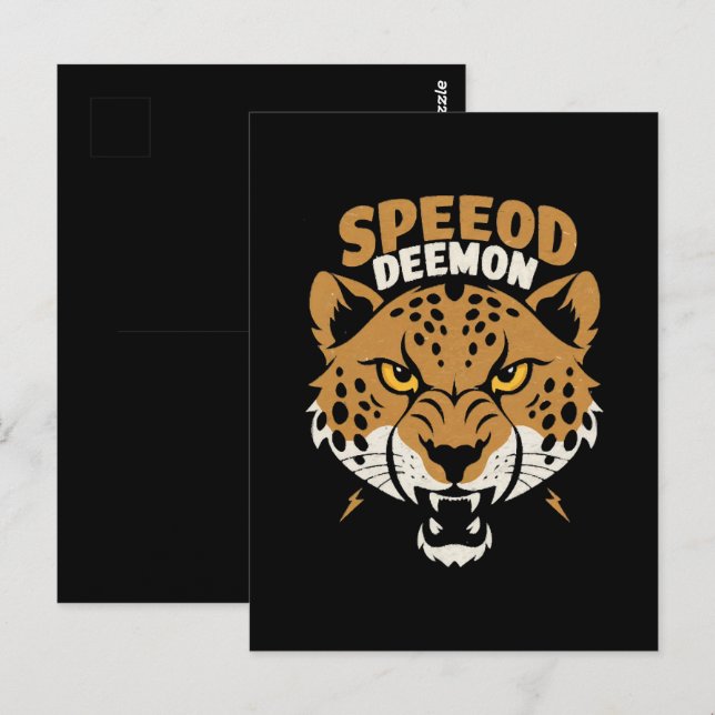 Postal Demonio de la Velocidad (Anverso / Reverso)