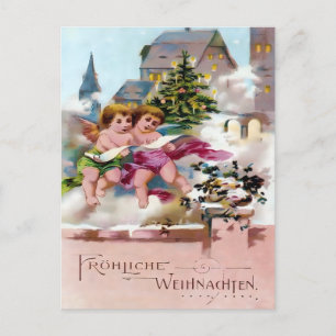 Postal Demonio de Navidad Aterrador y Advertencia de List