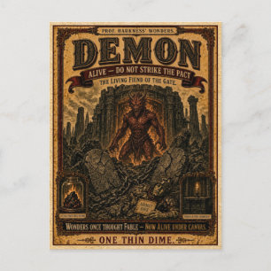 Postal Demonio, Monstruo de Circo Antiguo
