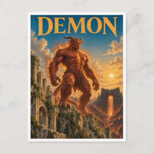 Postal Demonio, Monstruo de Fantasía Gótica