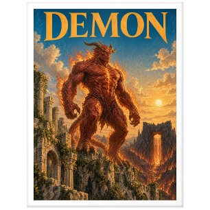 Postal Demonio, Monstruo de Fantasía Gótica