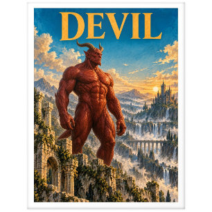 Postal Demonio, Monstruo de Fantasía Gótica