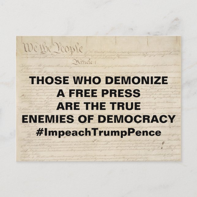 Postal Demonizar un verdadero enemigo de la democracia pa (Anverso)