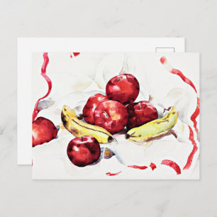 Postal Demuth - Vida fija con manzanas