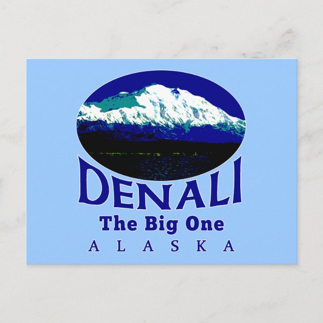 POSTAL DENALI ALASKA EL GRAN (Anverso)