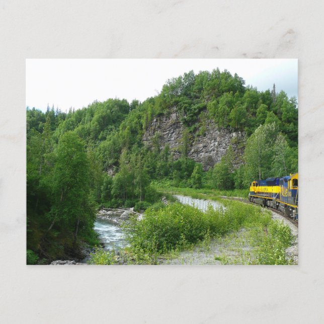 Postal Denali Express Alaska Train Vacaciones Fotografía (Anverso)