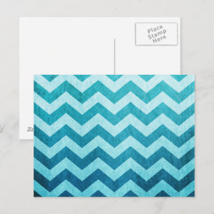 Postal Denim Chevron por Shirley Taylor