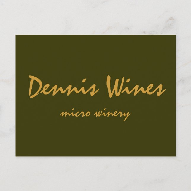 Postal Dennis Wines (Anverso)