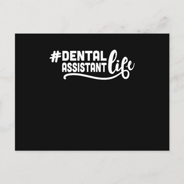 Postal Dental Assistant Life Dentienist Hygienist Dentist (Anverso)