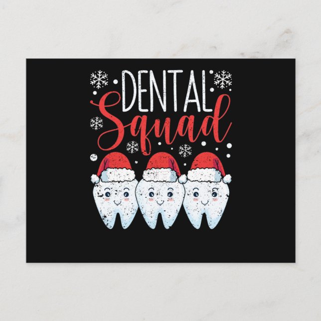 Postal Dental Squad Teeth Dentist Merry Christmas (Anverso)