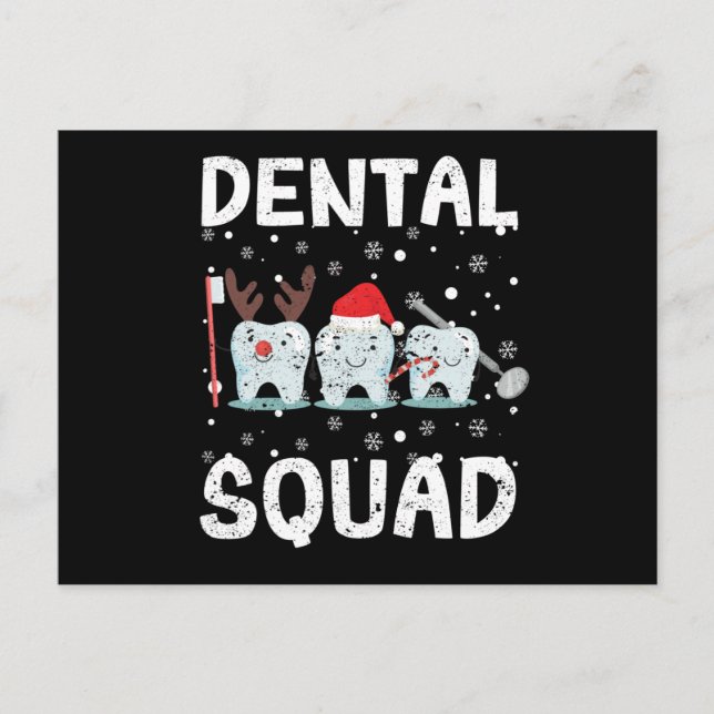 Postal Dental Squad Teeth Dentist Merry Christmas (Anverso)