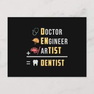 Postal Dentist Dental Teeth Médica Tooth Diente Gracioso