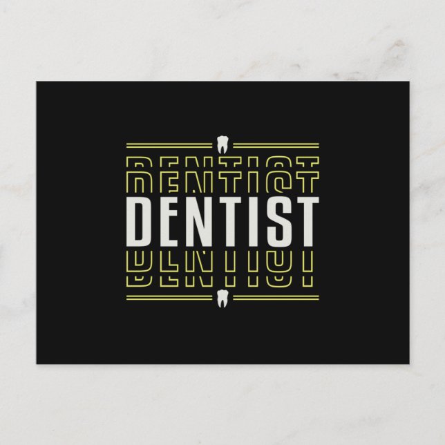 Postal Dentista dental dental Dental Teeth Gift Idea (Anverso)