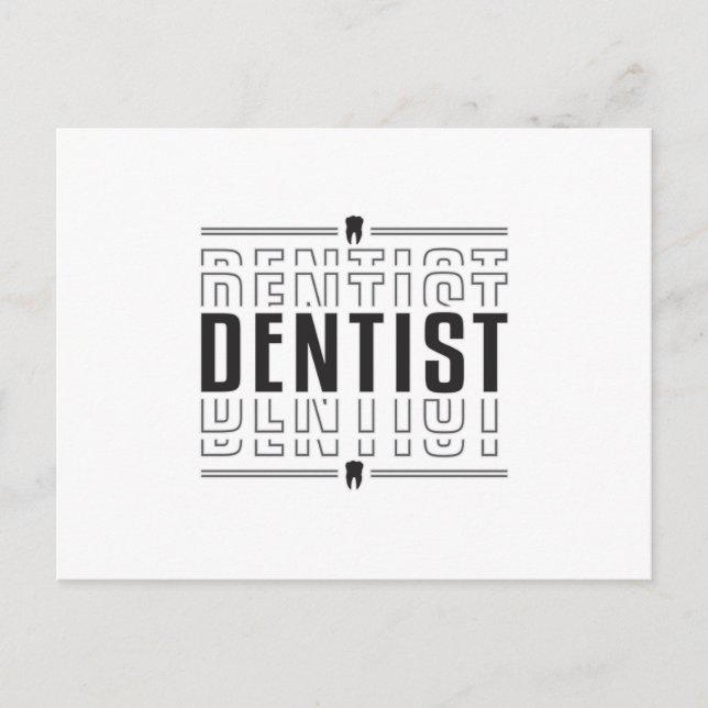 Postal Dentista dental Dentist Dental Funny Gift Idea (Anverso)