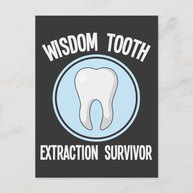 Postal Dentitdom Wisdom Tooth Extraction Survivor Dentist (Anverso)