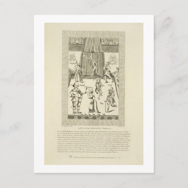 Postal Dentro de la Red Bull Playhouse, portada a (Anverso)