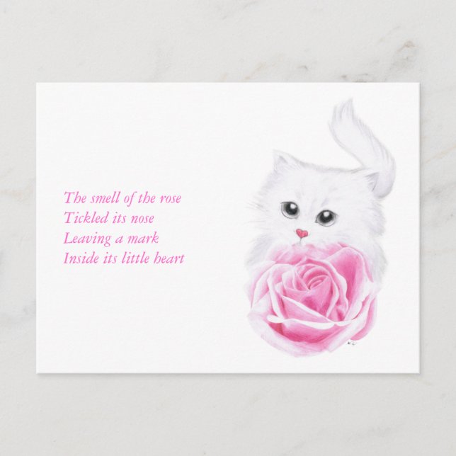 Postal Dentro de su pequeño corazón (Anverso)