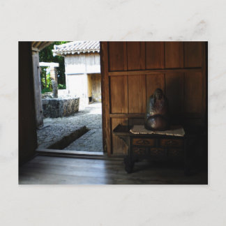 Postal Dentro de una casa okinawense