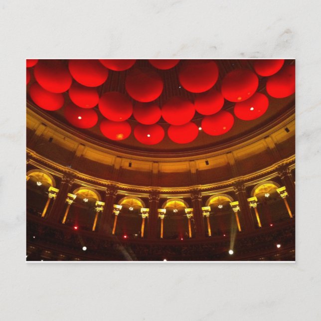 Postal Dentro del Royal Albert Hall (Anverso)